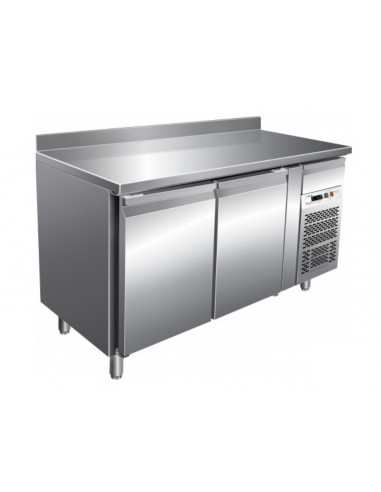 Refrigerated table - N.2 doors - cm 151 x 80 x 86/96 h
