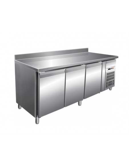 Refrigerated table - N.3 doors - cm 202 x 80 x 86/ 96 h