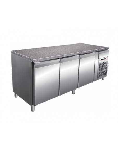 Refrigerated table - N. 3 doors - cm 200.5 x 80 x 87 h