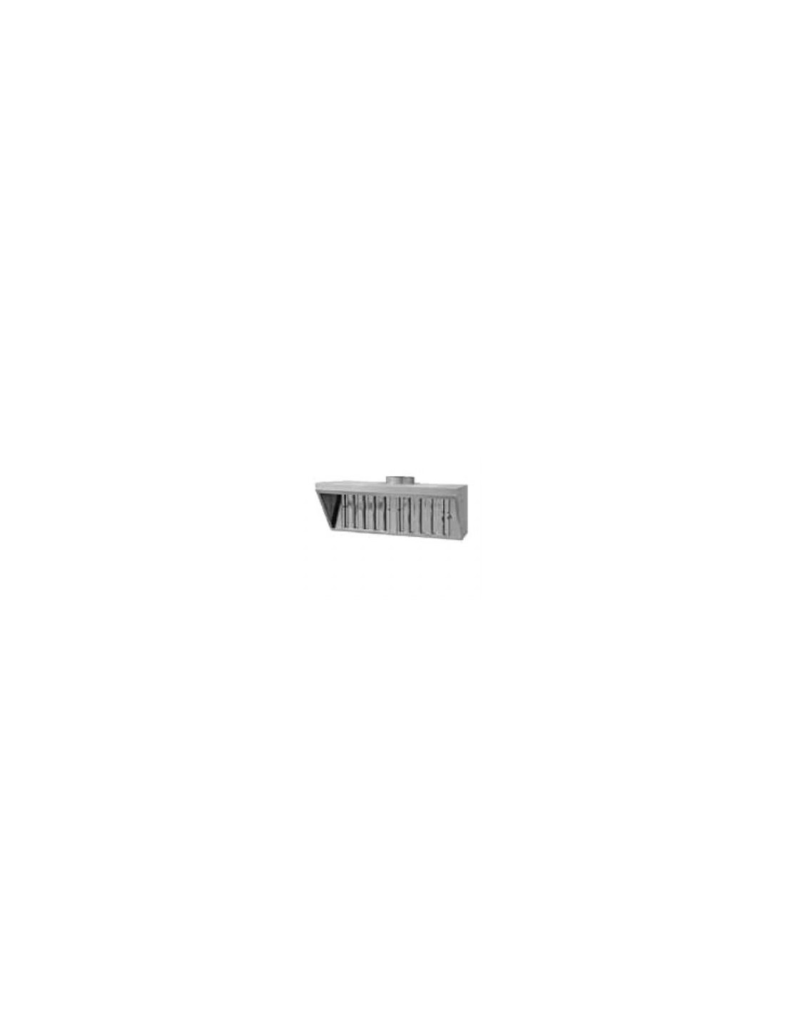 Cappa inox semplice con filtri frontali (senza aspiratore) - Per Mod. 24/P