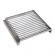 Griglia inox d' appoggio con sgocciolatoio cm 47,5 X 51 per Mod. Churrasco