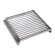 Stainless steel support grid with drainer 47.5 cm X 51 for Mod. Churrasco