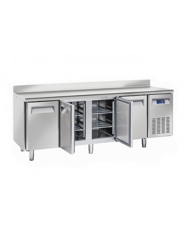 Refrigerated table - Alzatina - N. 4 doors - cm 225 x 70 x 85 h