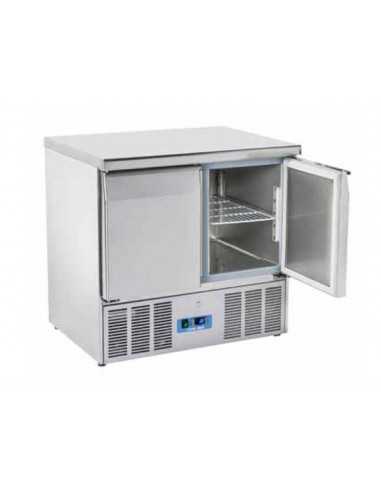 Saladette refrigerata - N. 2 porte - cm 90 x 70 x 88h