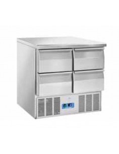 Saladette refrigerata - N. 4 cassetti - cm 90 x 70 x 88h