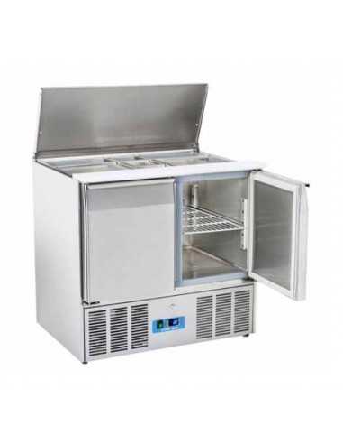 Saladette refrigerata - N. 2 Porte - cm 90 x 70 x 88.3 h