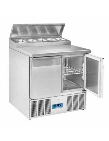 Saladette refrigerata - Top sandwich - N. 2 Porte - cm 90 x 70 x 100.5 h