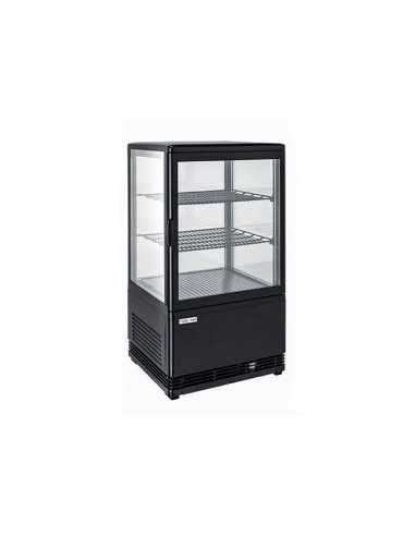 Refrigerated display case - Black - Digital display - Capacity Lt 58 - Temp. +2/+12 °C - cm 42.8 x 38.6 x 81h