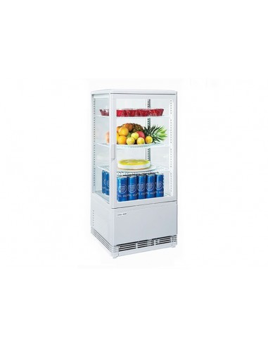 Refrigerator cabinet - Capacity Lt 78 - N.4 glass sides - cm 42.5 x 38.5 x 99.5h