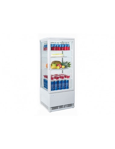 Refrigerator cabinet - Capacity Lt 98 - N. 4 glass sides - cm 42.8 x 38.6 x 111h