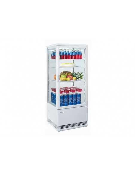 Vitrina refrigerada - Capacidad Lt 98 - N. Cristal 4 caras - cm 42.8 x 38.6 x 111h