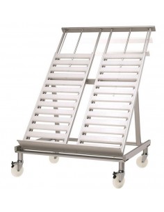 Pantalla Inclined - Extensión extensible - N. 8+2 casetes - cm 97 x 92 x 104/156h