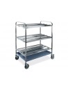 Carrello scolapiatti -Diametro piatti 16 ÷ 26 - Portata piatti 180 - Scolapiatti n°3 - cm 87x62x121h Carrello scolapiatti -Diametro piatti 16 ÷ 26 - Portata piatti 180 - Scolapiatti n°3 - cm 87x62x121h