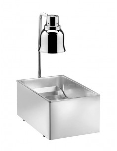 Scaldafritti - Vasca GN1/1 - Fondo forato - cm 34x58x76h