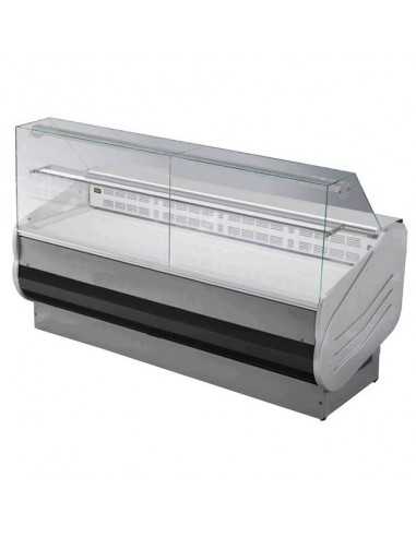 Banco alimentare - Vetro dritto - Semi ventilato - cm 152 x 90 x 126.2 h