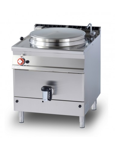 Gas cooking pot - Capacity liters 100 - Direct heating - Autoclave closure - cm 80 x 90 x 90 h