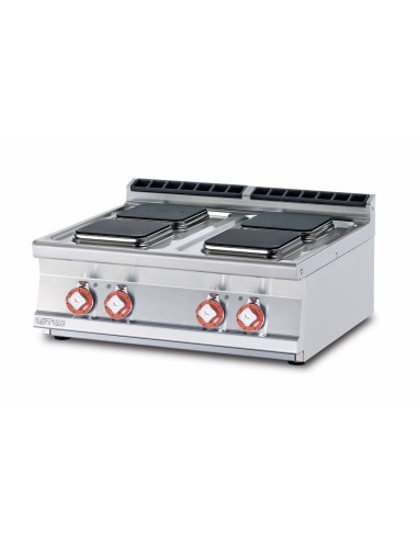 Electric cooker - 4 square plates - cm 80 x 70,5 x 28 h