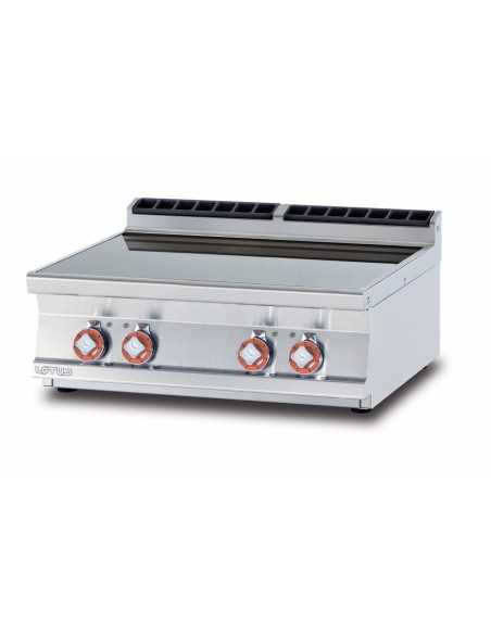 Glass-ceramic stove 4 cooking zones - cm 80 x 70.5 x 28 h