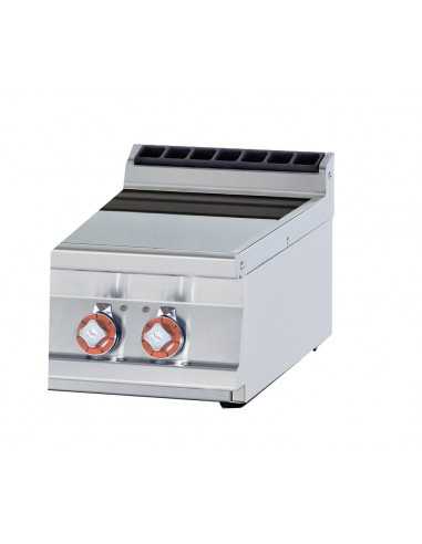 Placa vitrocerámica de 2 fuegos - Encimera - cm...