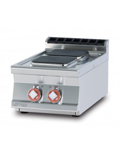 Electric kitchen Professional model with 2 square plates - 40 x 70.5 x 28 cm h