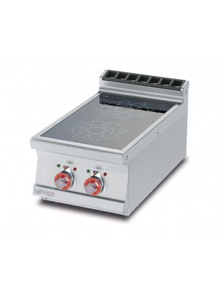 Glass-ceramic stove 2 cooking zones - Countertop - cm 40 x 70.5 x 28 h