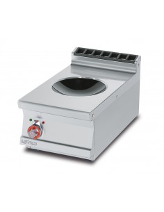 Cocina profesional de inducción - N. 1 wok - cm 40 x 70,5...