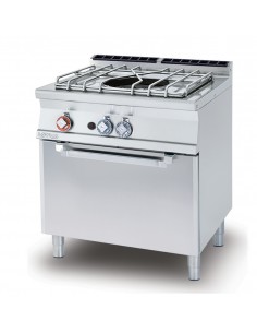 Professional gas paellero - Static gas oven for GN 2/1 - cm 80 x 70.5 x 90 h