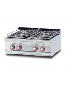 Professional 4-burner gas stove - cm 80 x 70.5 x 28 h
