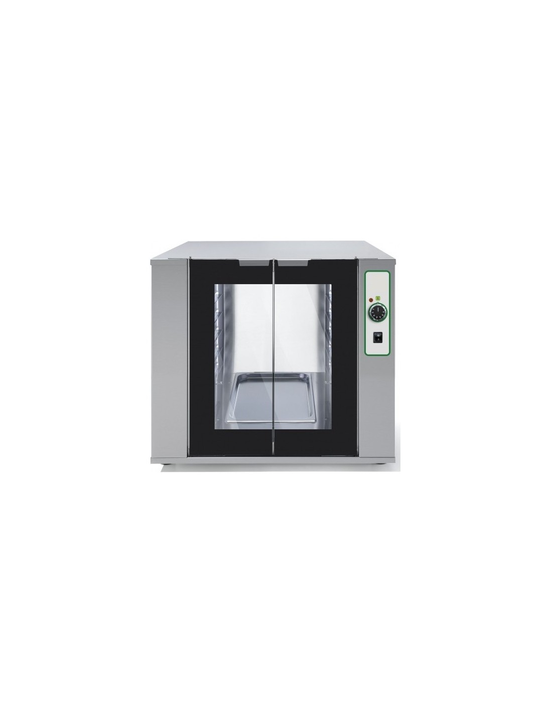 Armario de fermentación - Marco de acero inoxidable y puerta de cristal - Termostato 0-60°C - Capacidad n. 12 bandejas cm 60