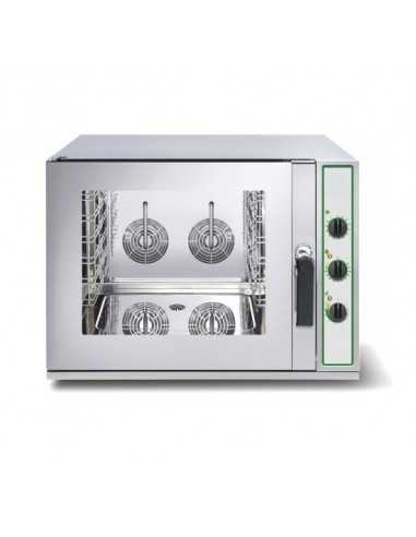 Horno eléctrico mixto - N. 4 x cm 60 x 40 o GN 1/1 - cm 92 x 84 x 70.5 h