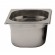 Lavabo de acero inoxidable GN 1/6 - Dimensiones 17.6x1.2x15 h