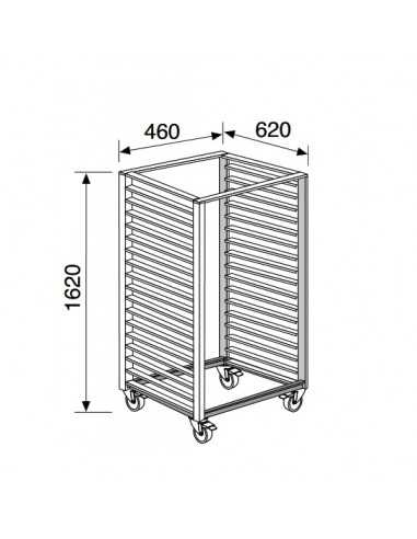 Tamaño del carrito cm 60 x 40