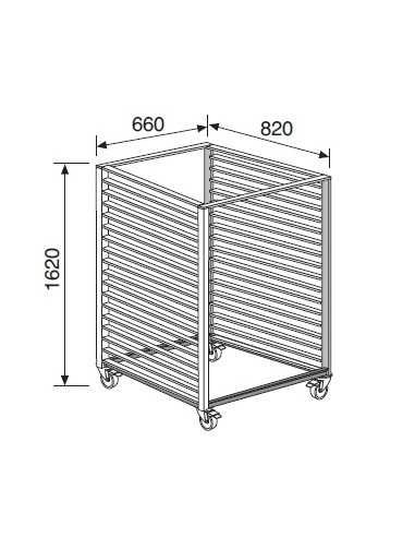 Tamaño del carrito cm 60 x 80