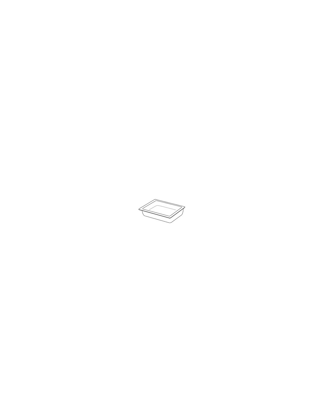 Tanque de acero inoxidable Gastronorm GN2/1 cm L65 x 53 x 15 h