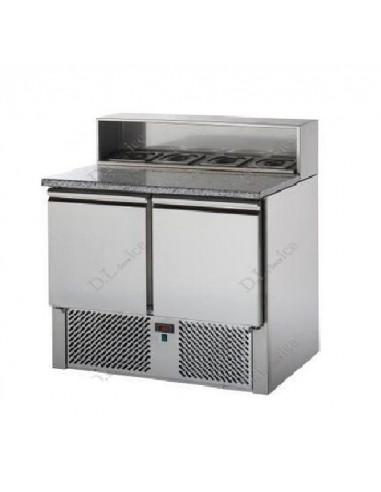 Refrigerated Salads - Shrimp rack - N.2 doors - cm 90x70x108 h