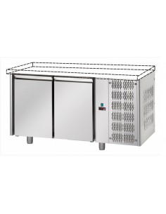 Mesa refrigerada con 2 puertas y sin encimera -...