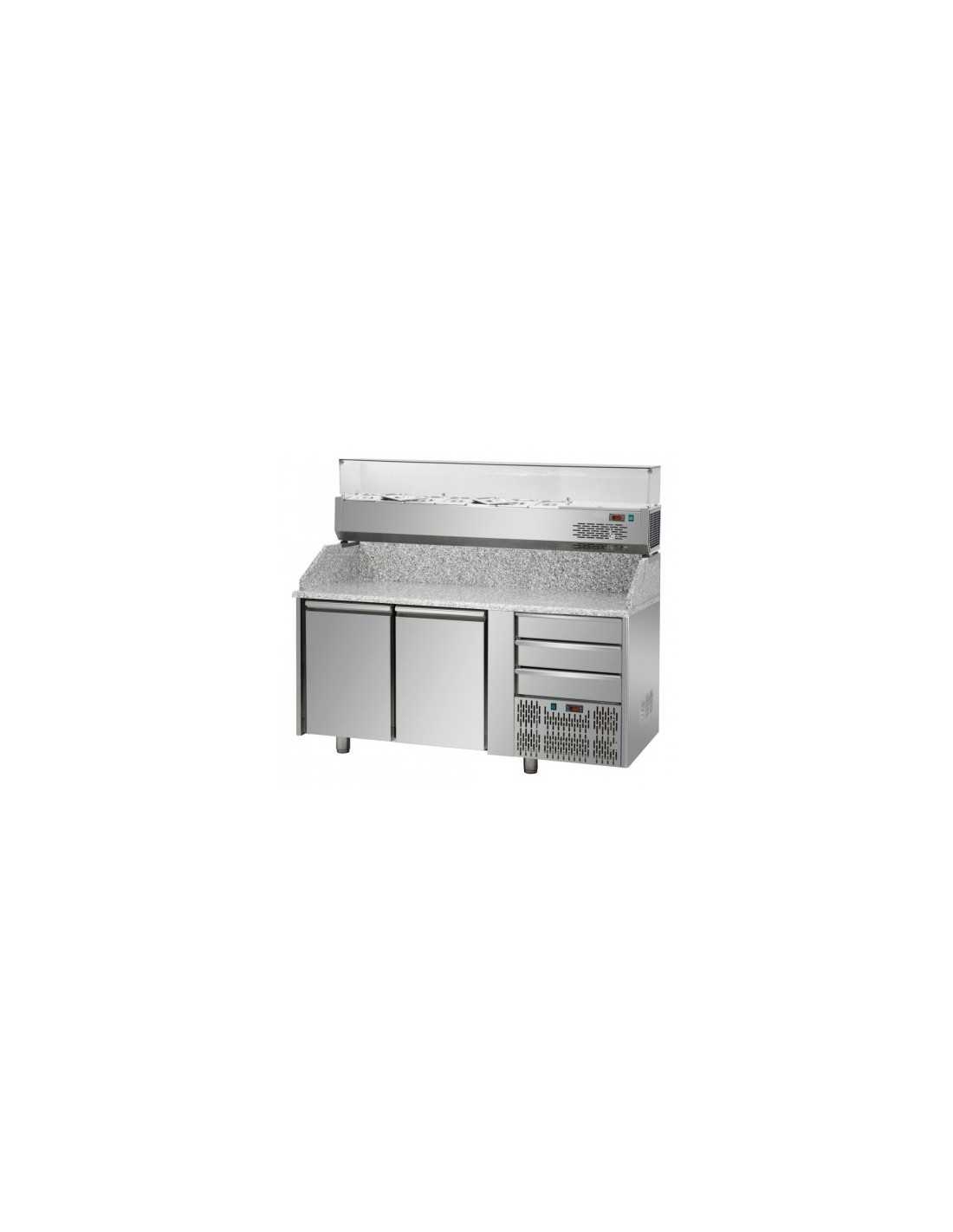 Refrigerated table / pizza counter Model PZ02EKOC3+VR4160VD