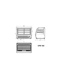 Refrigerated display - Ventilate - Capacity lt 160 - cm... 2