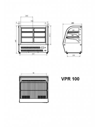 Refrigerated display - Ventilate - Capacity lt...