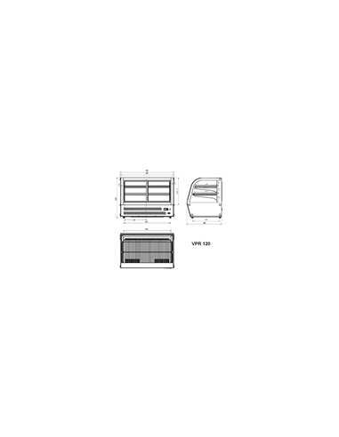 Refrigerated display unit- Ventilated -...
