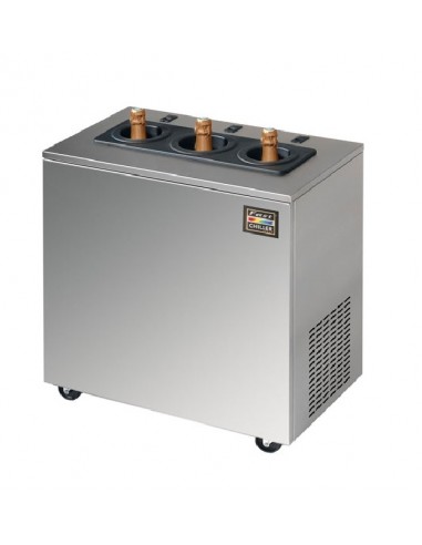 Bottle chiller on cabinet with wheels - No. 3 bottles - Consumption W 320 - cm 63 x 37 x 72 h