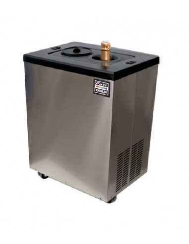 Bottle chiller on cabinet with wheels - No. 2 bottles - Consumption W 200 - cm 50 x 37 x 72 h