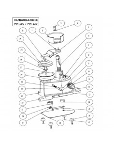 Hamburger press with 13 cm mould 2