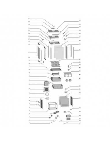 Refrigerated display case Capacity Liters 235...