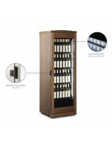 Cantina vini - Temperatura °C +5/+15 - cm 64 x 61.3 x 188.5 h