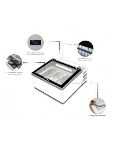 Ice Cream Display - Capacity Lt 47 - cm 68 x...