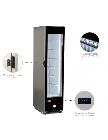 Freezer cabinet - Capacity liters 252 - cm 45.2 x 70.1 x 184.8 h