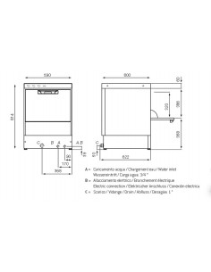 Lavapiatti - Senza pompa - Cesto cm 50 x 50 - cm 59 x 60... 2