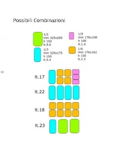 Vitrina para ingredientes - cm 102 x 41 x 22 h 2