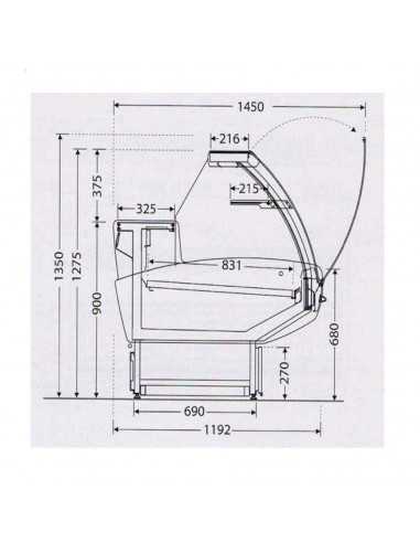 Banco neutro - cm 157 x 119.2 x 131.1